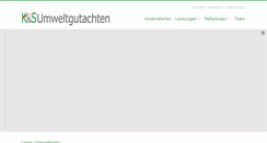 Desktop Screenshot of ks-umweltgutachten.de