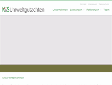 Tablet Screenshot of ks-umweltgutachten.de